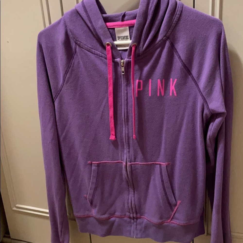 💜Victoria’s Secret Pink Zip-Up Hoodie💜